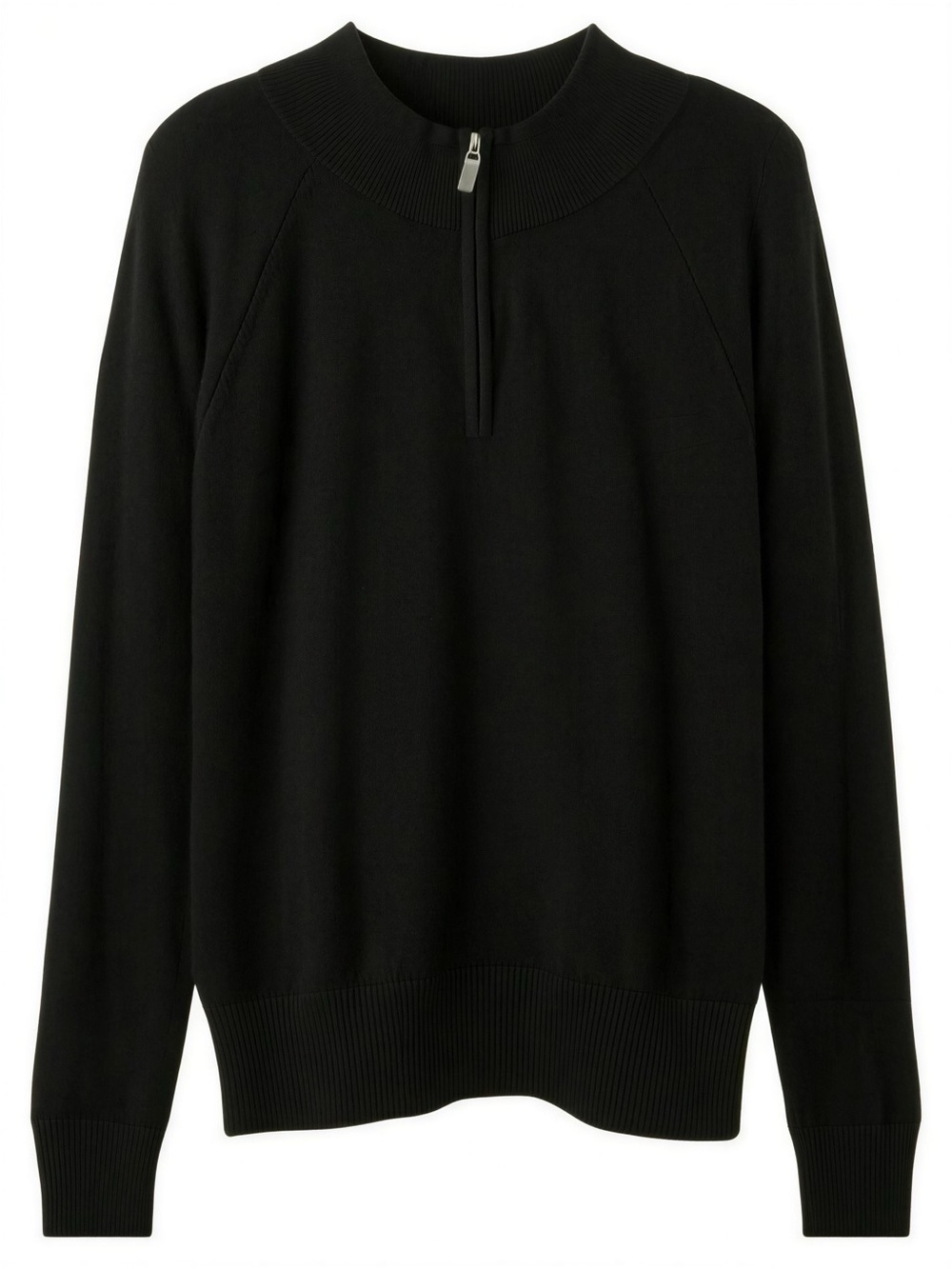 Jos. A. Bank Black Quarter-Zip Sweater